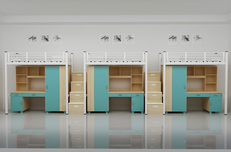 三连三人位中梯组合公寓床