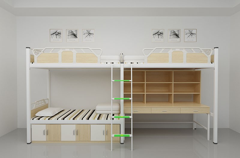 二连三人位挂梯组合公寓床