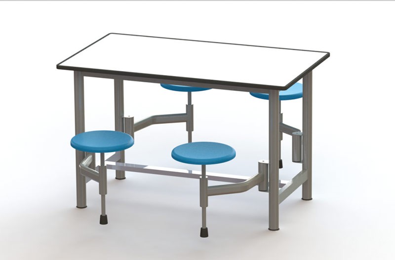 自动回弹四人餐桌